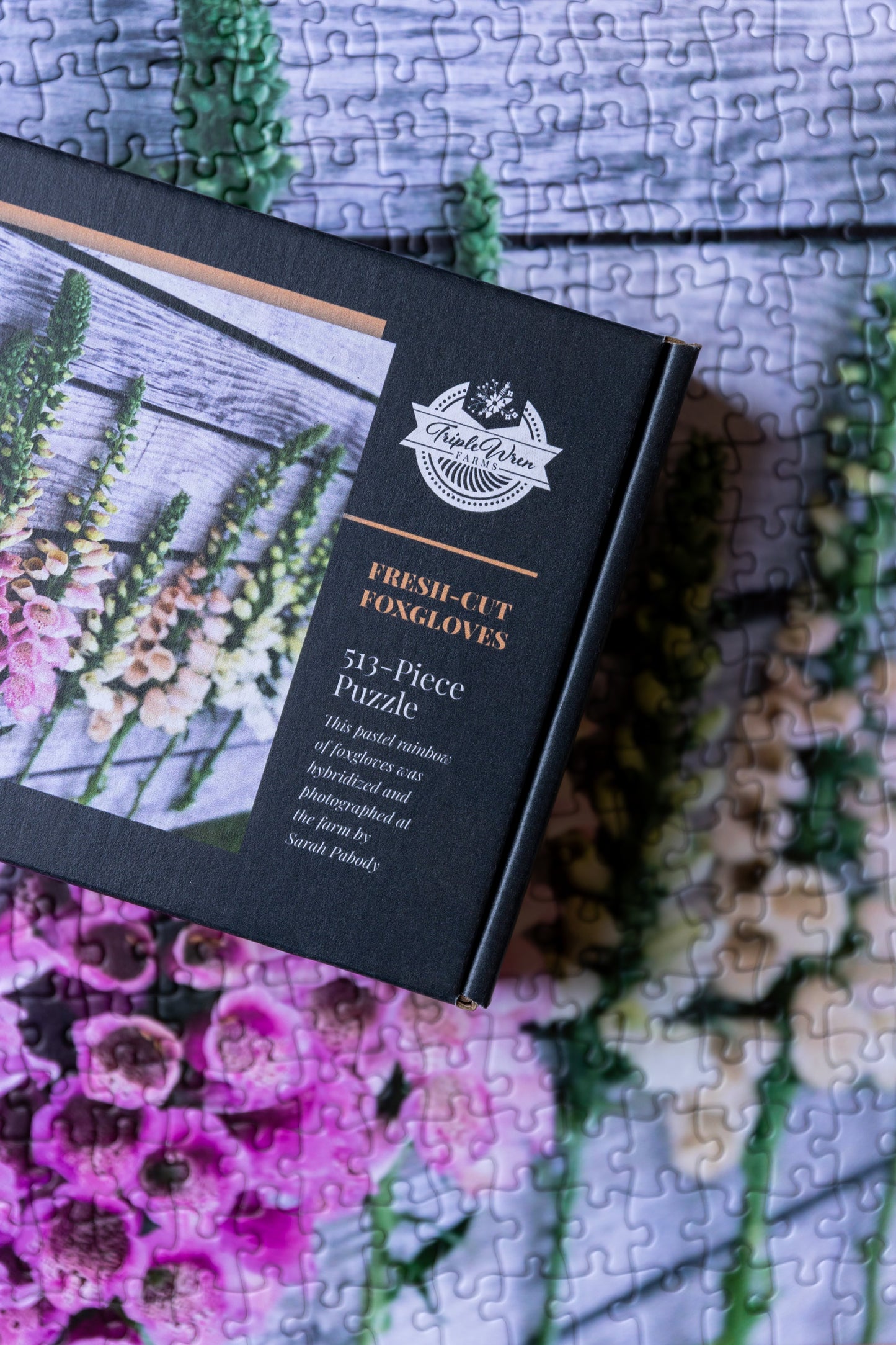 Fresh-Cut Foxgloves Puzzle (513 pieces)
