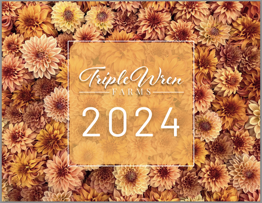 Flower Farm Calendar from Triple Wren 2024 (Free Shipping!)