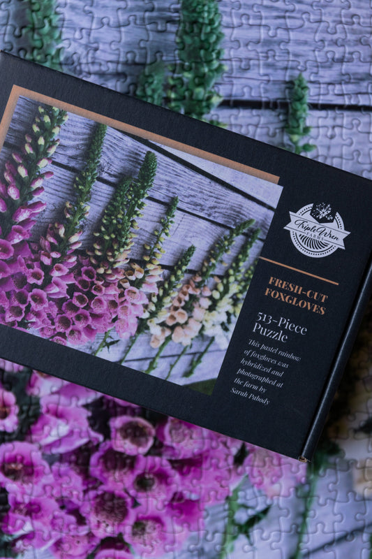 Fresh-Cut Foxgloves Puzzle (513 pieces)