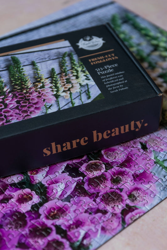 Fresh-Cut Foxgloves Puzzle (513 pieces)